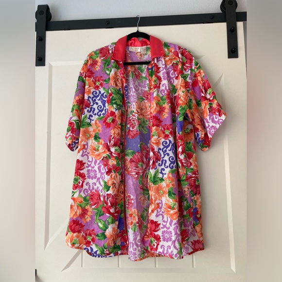 Vintage Victoria Secret Gold Label Floral Nightgown - Picture 2 of 3